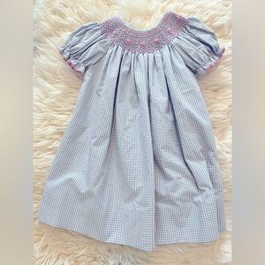 Petit Bebe dress, 18m, short sleeve, detail stitching